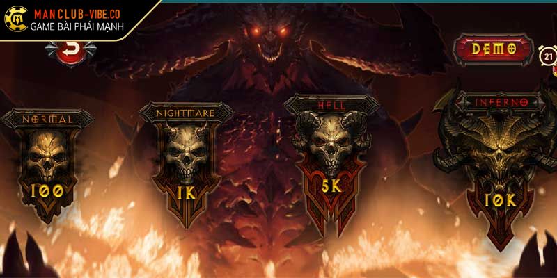 Đồ họa chân thực trong Nổ Hũ Diablo uy tín, đỉnh cao