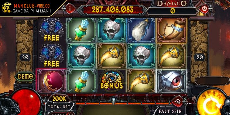 Sức hút đặc biệt của game Nổ Hũ Diablo MANCLUB uy tín